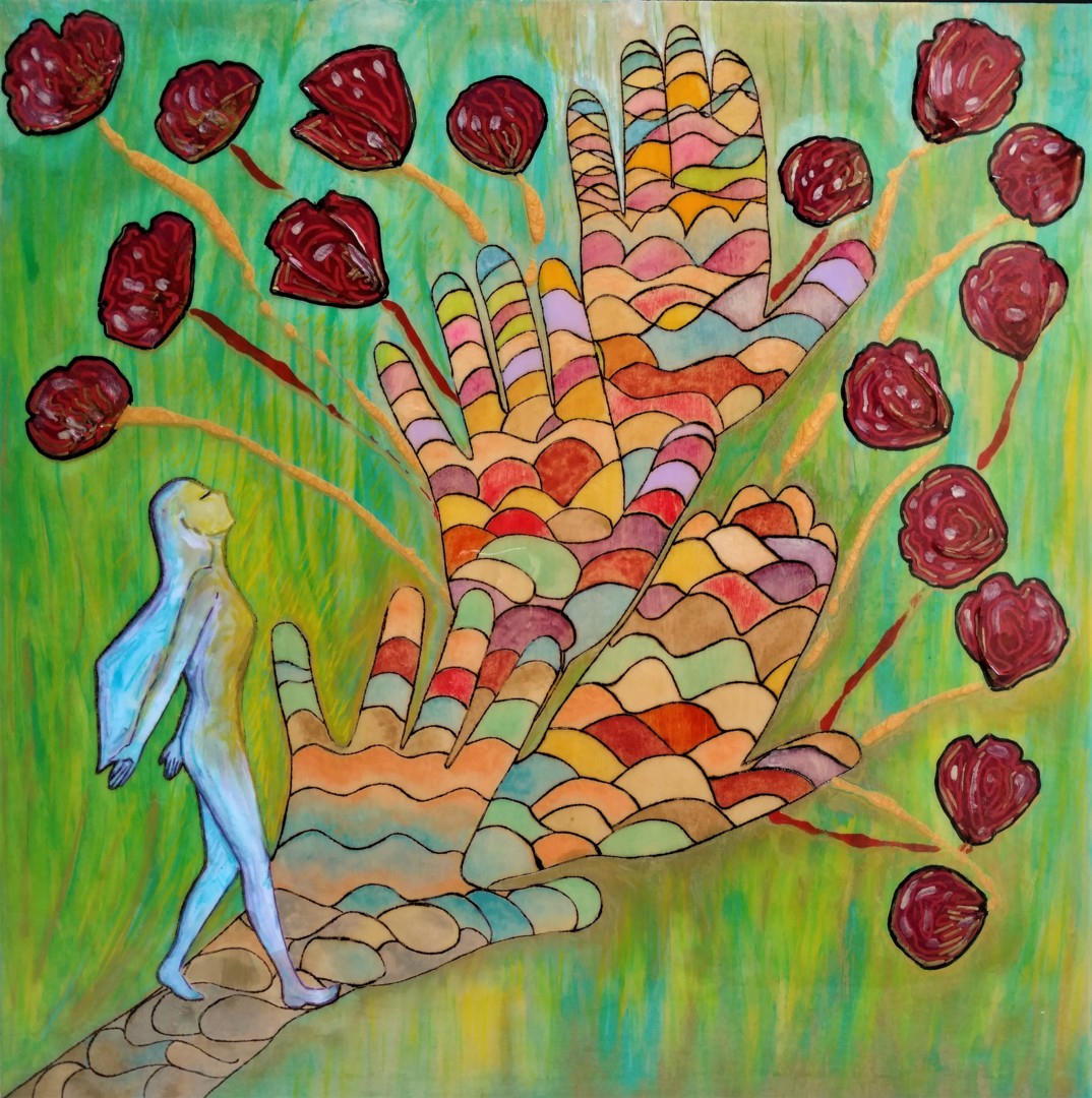 Gioia Albano - "Trust your path" healing Art painting